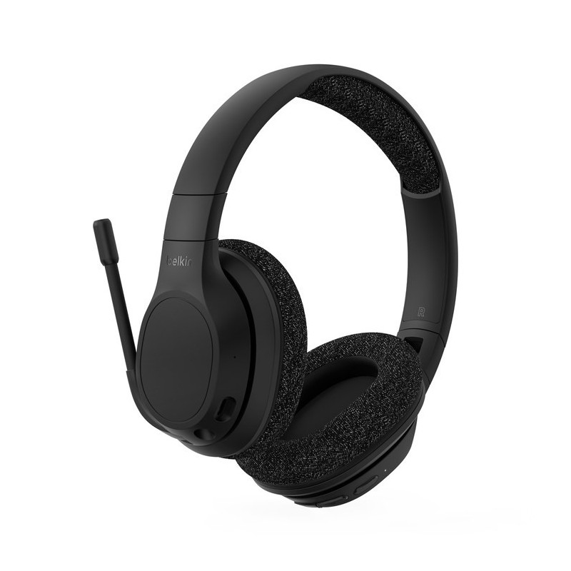 Słuchawki bezprzewodowe Belkin SoundForm Adapt Wireless Over-The-Ear Headphones ENC BT5.2 Black Słuchawki bezprzewodowe Belkin SoundForm Adapt Wireless Over-The-Ear Headphones ENC BT5.2 Black