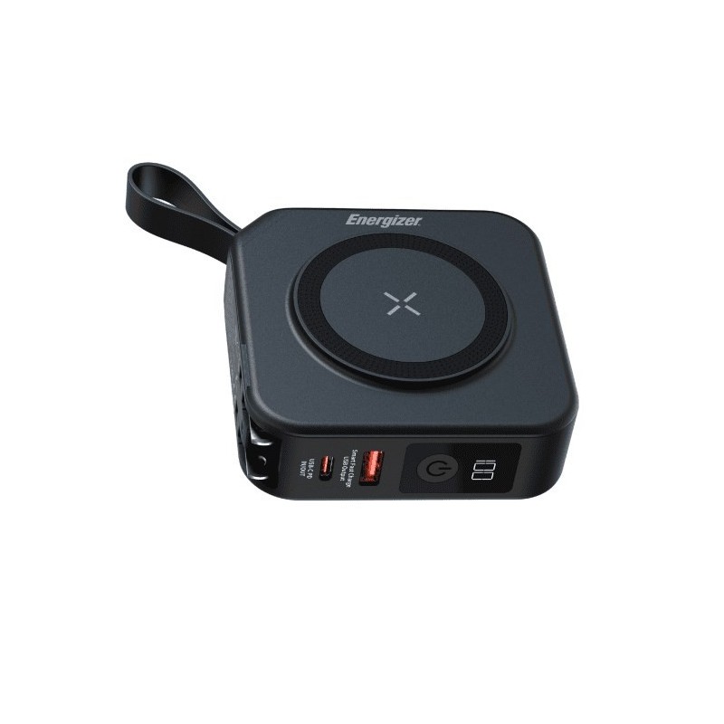 Powerbank Energizer 10000 mAh QI-15W + USB-C 20W Powerbank Energizer 10000 mAh QI-15W + USB-C 20W