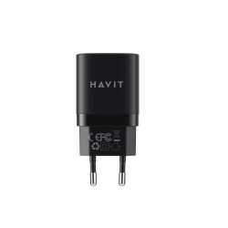 Ładowarka Havit USB-A+USB-C UC30 EU (czarny)