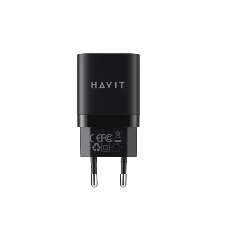 Ładowarka Havit USB-A+USB-C UC30 EU (czarny)