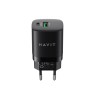 Ładowarka Havit USB-A+USB-C UC30 EU (czarny)