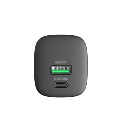 Ładowarka Havit USB-A+USB-C UC30 EU (czarny)
