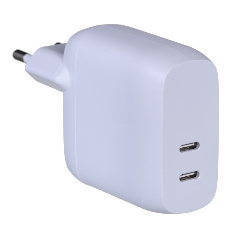 Ładowarka Belkin BoostCharge Dual USB-C PD 3.0 Wall Charger 40W White