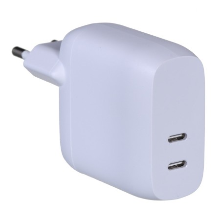 Ładowarka Belkin BoostCharge Dual USB-C PD 3.0 Wall Charger 40W White
