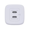 Ładowarka Belkin BoostCharge Pro Dual USB-C PD 3.0 PPS GaN Wall Charger 65W + USB-C to USB-C Cable 2m White