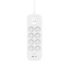 Listwa zasilająca Belkin Power Surge 8-PORT + 1xUSB-A +1xUSB-C 2.4A PD 900J 2m White