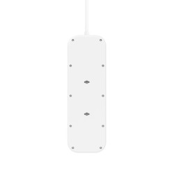 Listwa zasilająca Belkin Power Surge 8-PORT + 1xUSB-A +1xUSB-C 2.4A PD 900J 2m White