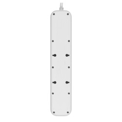 Listwa zasilająca Belkin Power Surge 4-PORT + 1xUSB-A +1xUSB-C 2.4A PD 525J 2m White Schuko