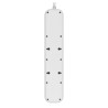 Listwa zasilająca Belkin Power Surge 4-PORT + 1xUSB-A +1xUSB-C 2.4A PD 525J 2m White Schuko