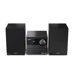 Sharp XL-B512(BK) Mikrosystem Hi-Fi, CD/FM/USB/Bluetooth v5.0, 45W, czarny Sharp | Mikrosystem Hi-Fi | XL-B512(BK) | Gniazdo USB