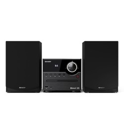 Sharp XL-B512(BK) Mikrosystem Hi-Fi, CD/FM/USB/Bluetooth v5.0, 45W, czarny Sharp | Mikrosystem Hi-Fi | XL-B512(BK) | Gniazdo USB