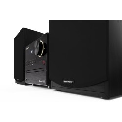 Sharp XL-B512(BK) Mikrosystem Hi-Fi, CD/FM/USB/Bluetooth v5.0, 45W, czarny Sharp | Mikrosystem Hi-Fi | XL-B512(BK) | Gniazdo USB
