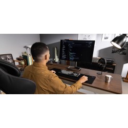 Klawiatura gamingowa COOLER MASTER MK770, Kailh Box V2, przewodowa USB/bezprzewodowa, CZ, gwiezdna szarość