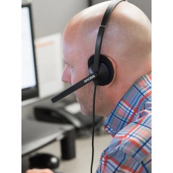 Koss CS195 USB Zestaw słuchawkowy Przewodowa Opaska na głowę Biuro/centrum telefoniczne USB Typu-A Czarny
