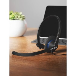 Koss CS195 USB Zestaw słuchawkowy Przewodowa Opaska na głowę Biuro/centrum telefoniczne USB Typu-A Czarny