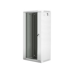 LANBERG SZAFA WISZĄCA 19" 27U 600X450 (DRZWI SZKLANE, SZARA RAL7035)