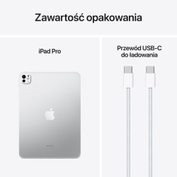 Apple iPad Pro 5G Apple M TD-LTE & FDD-LTE 2 TB 27,9 cm (11") 16 GB Wi-Fi 6E (802.11ax) iPadOS 17 Srebrny