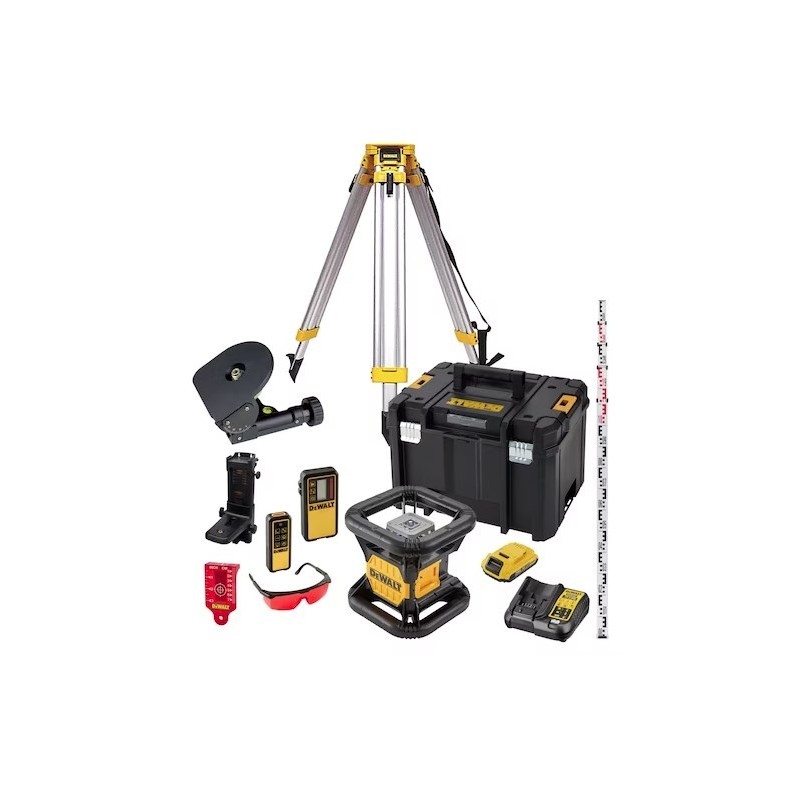 laser obrotowy dce074 + łatade0734+ statyw de0736+ podstawa