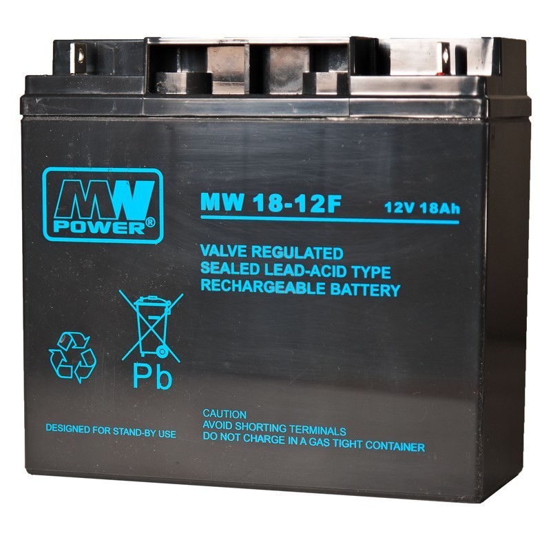 Akumulator MPL MW POWER MW 18-12 kwasowo-ołowiowy AGM bezobsługowy 12 V 18 Ah Czarny Akumulator MPL MW POWER MW 18-12 kwasowo-ołowiowy AGM bezobsługowy 12 V 18 Ah Czarny