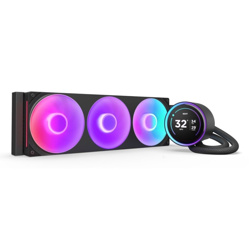 NZXT Kraken Elite 360 RGB Procesor Chłodnica cieczy all-in-one 12 cm Czarny 1 szt. NZXT Kraken Elite 360 RGB Procesor Chłodnica cieczy all-in-one 12 cm Czarny 1 szt.