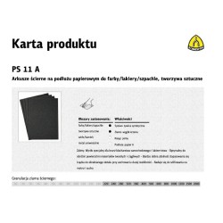 Papier ścierny wodny P1000 PS11A, 50 sztuk