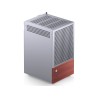 Obudowa PC Jonsbo T6 Mini-Tower, Mini-ITX, szkło hartowane, drewno - srebrna