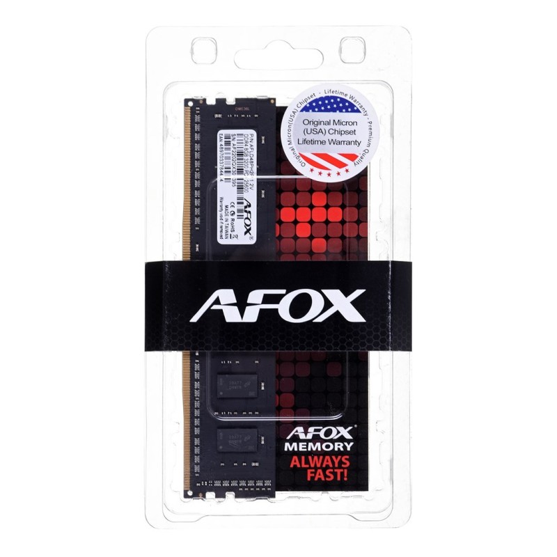 AFOX DDR4 16GB 3600MHZ MICRON CHIP CL18 XMP2 AFLD416RS1C AFOX DDR4 16GB 3600MHZ MICRON CHIP CL18 XMP2 AFLD416RS1C