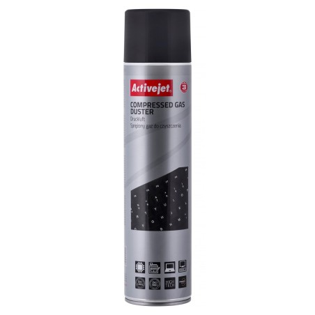 Activejet AOC-201 Sprężone powietrze (600 ml) Powietrze w sprayu do czyszczenia, łatwo czyści trudno dostępne miejsca.