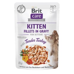 BRIT Care Cat Kitten Tender Turkey Pouch - mokra karma dla kota - 85 g