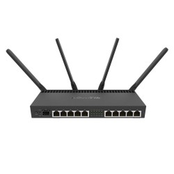Mikrotik RB4011iGS+5HacQ2HnD-IN router bezprzewodowy Gigabit Ethernet Dual-band (2.4 GHz/5 GHz) Czarny