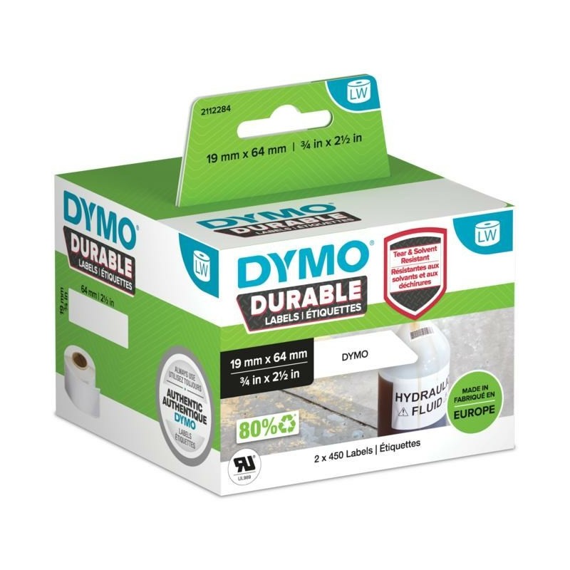 DYMO 2112284 etykiet do nadruku Biały Samoprzylepne etykiety do drukowania DYMO 2112284 etykiet do nadruku Biały Samoprzylepne etykiety do drukowania