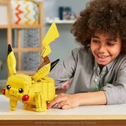 MEGA Pokémon FVK81 akcesorium do zabawek budowlanych Figurka budowlana Żółty