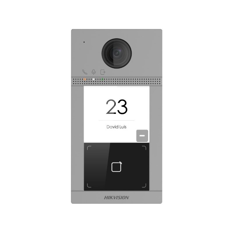 Hikvision DS-KV8113-WME1(C) wideodomofon 2 MP Czarny, Szary Hikvision DS-KV8113-WME1(C) wideodomofon 2 MP Czarny, Szary