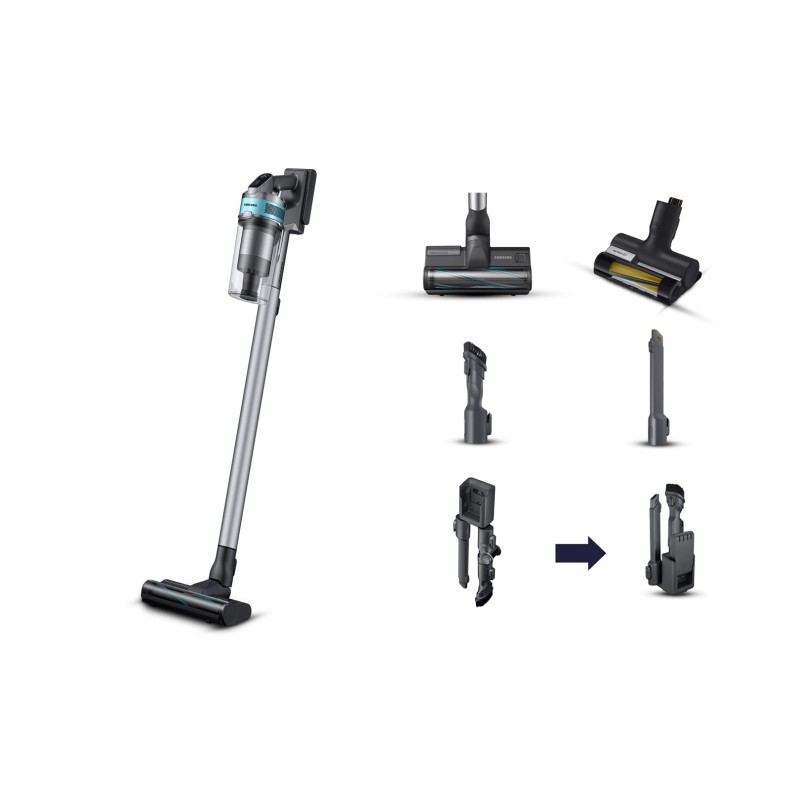 Samsung VS20B75AGR1 Odkurzacz stojący 2 w 1 Bateria Suchy Bez worka 550 W Czarny, Miętowy Samsung VS20B75AGR1 Odkurzacz stojący 2 w 1 Bateria Suchy Bez worka 550 W Czarny, Miętowy