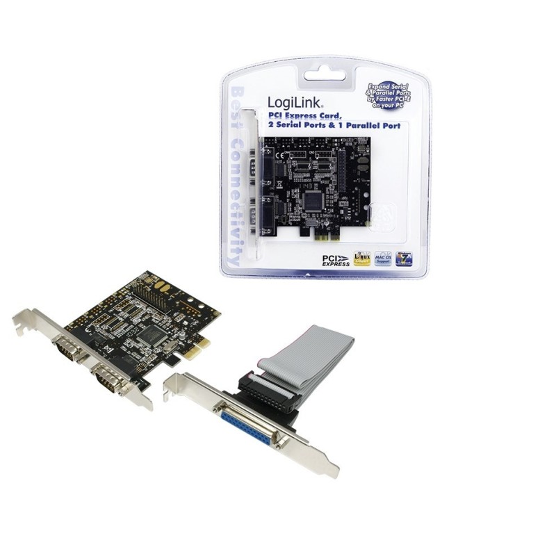 LogiLink PC0033 adapter Wewnętrzny Równoległy, Seryjny LogiLink PC0033 adapter Wewnętrzny Równoległy, Seryjny