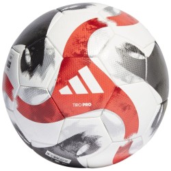 Piłka nożna Adidas Tiro Pro biało-szaro-czerwona