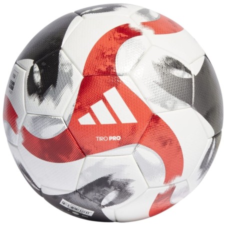 Piłka nożna Adidas Tiro Pro biało-szaro-czerwona