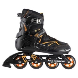 Łyżworolki NILS Extreme NA9022 czarno-pomarańczowe rozm. 42