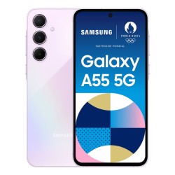 Samsung Galaxy A55 5G 16,8 cm (6.6") Hybrid Dual SIM Android 14 USB Type-C 8 GB 128 GB 5000 mAh Liliowy