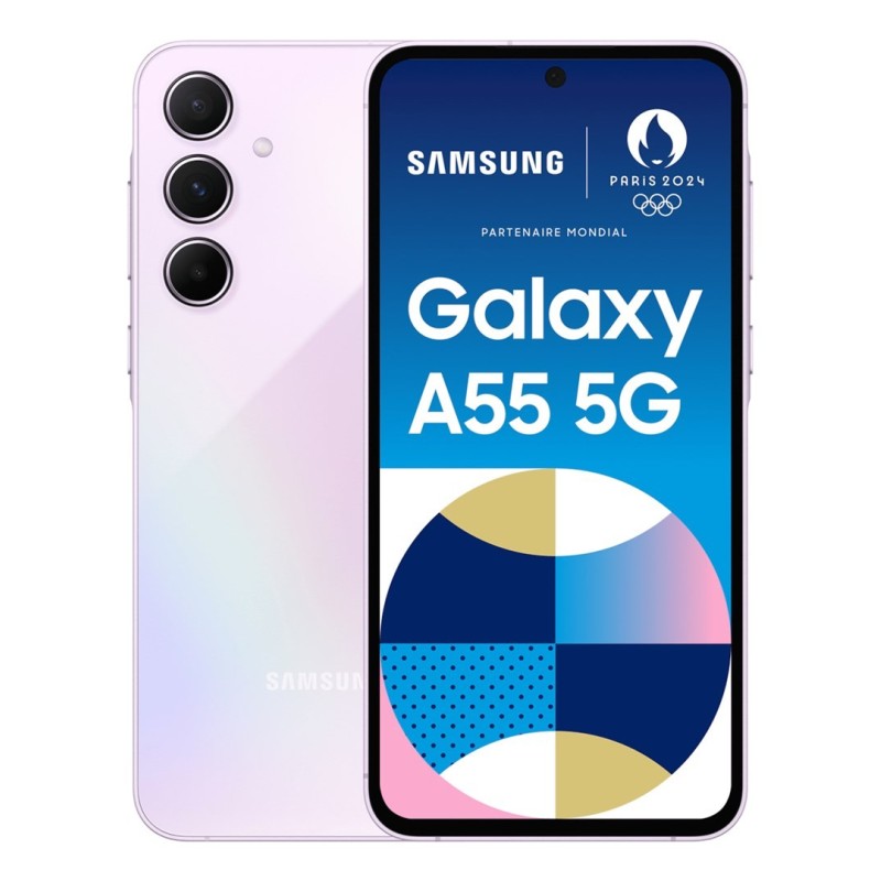 Samsung Galaxy A55 5G 16,8 cm (6.6") Hybrid Dual SIM Android 14 USB Type-C 8 GB 128 GB 5000 mAh Liliowy Samsung Galaxy A55 5G 16,8 cm (6.6") Hybrid Dual SIM Android 14 USB Type-C 8 GB 128 GB 5000 mAh Liliowy