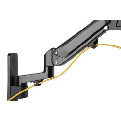 Uchwyt ścienny pojedynczy 1xLCD max 43" i 23kg z sprężyną gazową