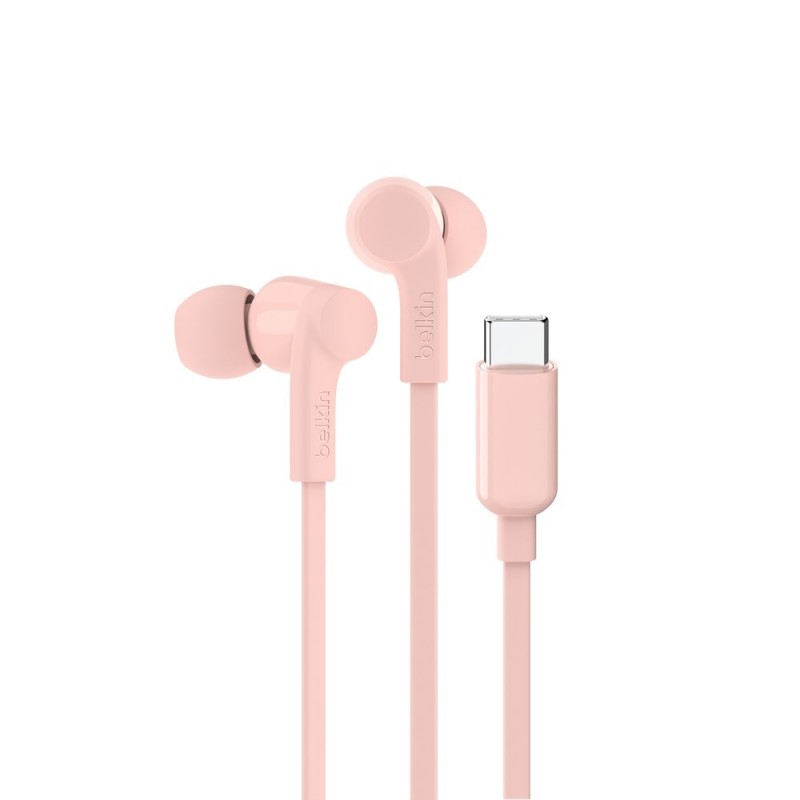 BELKIN SŁUCHAWKI PRZEWODOWE DOUSZNE USB-C, RÓŻOWE BELKIN SŁUCHAWKI PRZEWODOWE DOUSZNE USB-C, RÓŻOWE