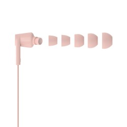 BELKIN SŁUCHAWKI PRZEWODOWE DOUSZNE USB-C, RÓŻOWE