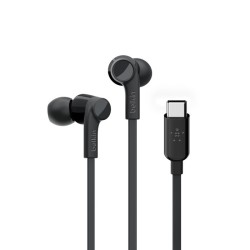 BELKIN SŁUCHAWKI PRZEWODOWE DOUSZNE USB-C, CZARNE