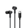 BELKIN SŁUCHAWKI PRZEWODOWE DOUSZNE USB-C, CZARNE