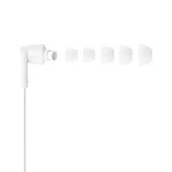BELKIN SŁUCHAWKI PRZEWODOWE DOUSZNE USB-C, BIAŁE