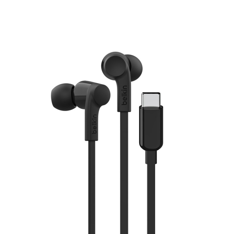 BELKIN SŁUCHAWKI PRZEWODOWE DOUSZNE USB-C, CZARNE BELKIN SŁUCHAWKI PRZEWODOWE DOUSZNE USB-C, CZARNE
