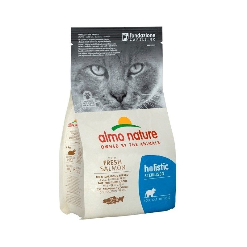 Almo Nature Holistic Sterilised z łososiem sucha karma dla kota 2kg Almo Nature Holistic Sterilised z łososiem sucha karma dla kota 2kg