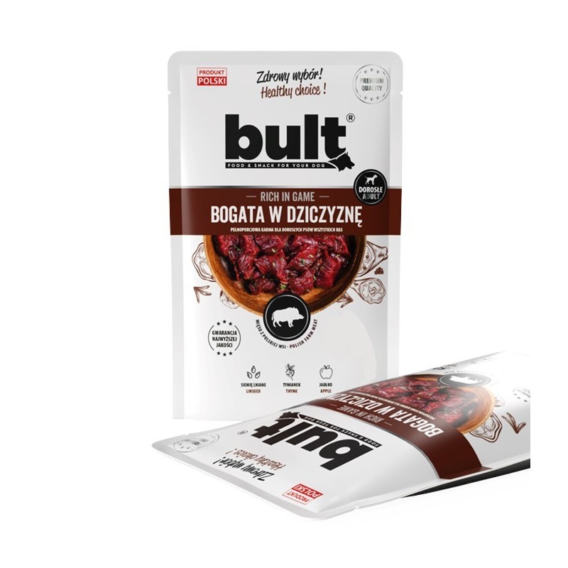 BULT mielonka bogata w dziczyznę saszetka dla psa 100g BULT mielonka bogata w dziczyznę saszetka dla psa 100g