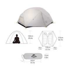 Naturehike Namiot Mongar 2 210T NH17T007-M-Forest Green